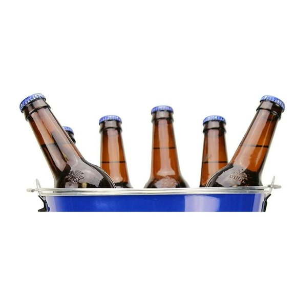 ST LOUIS BLUES Hype Full Wrap Logo Ice Metal Bucket, 5-Quart W/ HANDLE New - Picture 6 of 9